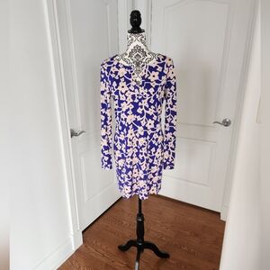 Diane Von Furstenberg Long Sleeve Silk Reina Dress Size 8
